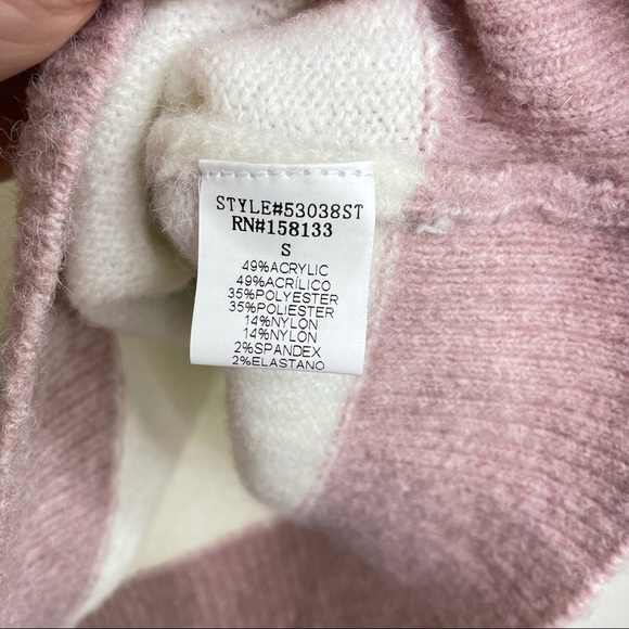 Stitch Fix l Pink Clover Striped Pullover Sweater - Picture 7 of 9